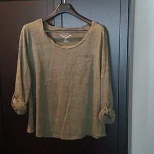 SONOMA Women's Fern Green Long Sleeve Size 1X